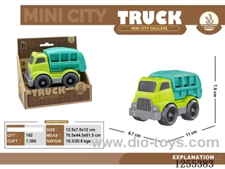 Mini straw cartoon sanitation vehicle