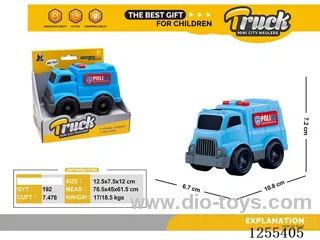 Mini cartoon police car