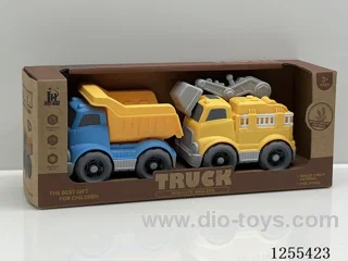 Mini straw cartoon car 2PCS