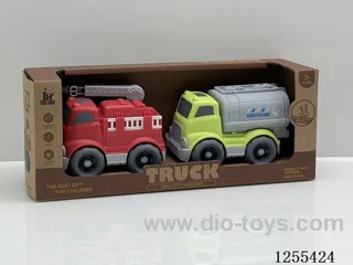 Mini straw cartoon car 2PCS