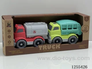 Mini straw cartoon car 2PCS