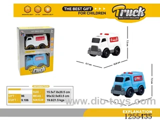 Mini cartoon car 2PCS