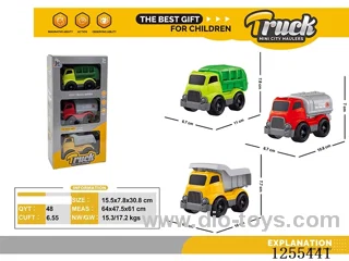 Mini cartoon car 3PCS