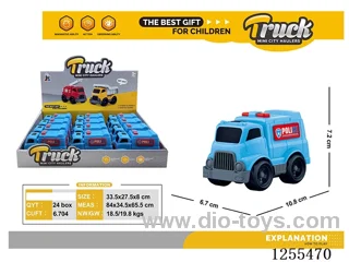 Mini cartoon police car 12PCS