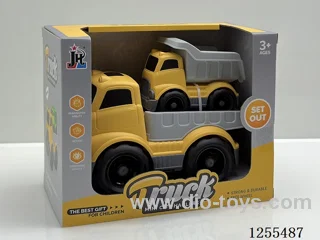 Cartoon flatbed trailer
