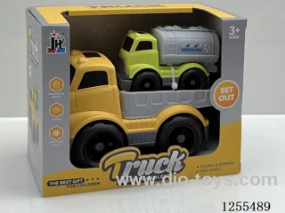 Cartoon flatbed trailer