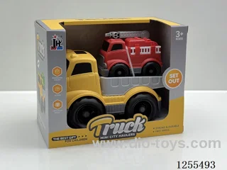 Cartoon flatbed trailer