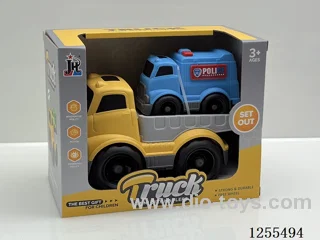 Cartoon flatbed trailer