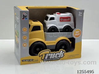 Cartoon flatbed trailer
