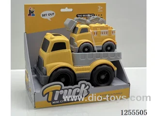 Cartoon flatbed trailer