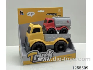 Cartoon flatbed trailer