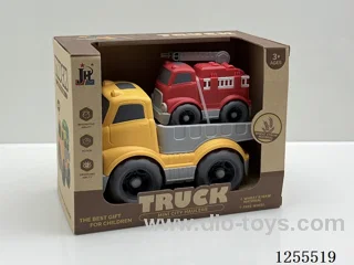 Straw cartoon flat trailer