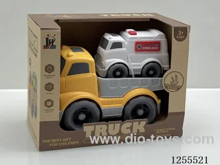 Straw cartoon flat trailer