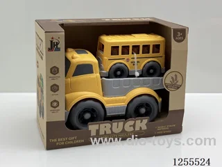 Straw cartoon flat trailer