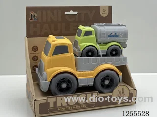 Straw cartoon flat trailer