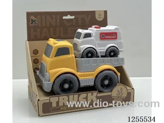 Straw cartoon flat trailer