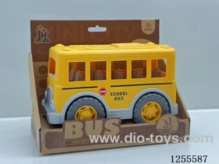 Straw cartoon bus