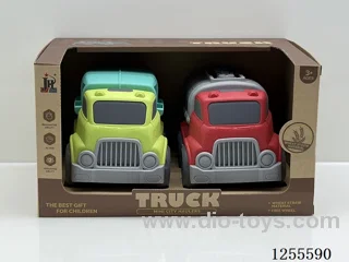 Straw cartoon car 2PCS