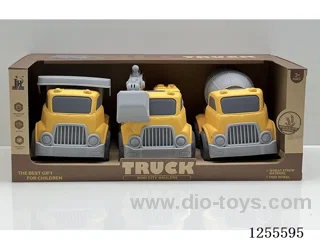 Straw cartoon car 3PCS