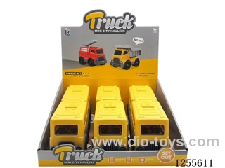 Cartoon bus 6PCS