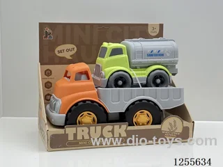 Straw cartoon flatbed car