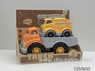 Straw cartoon flatbed car