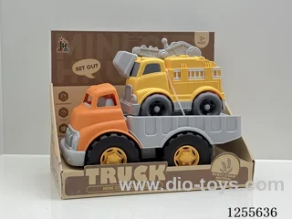 Straw cartoon flatbed car