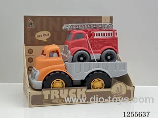 Straw cartoon flatbed car
