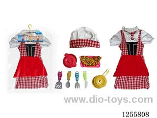 Cosplay Red Checkered Chef Skirt