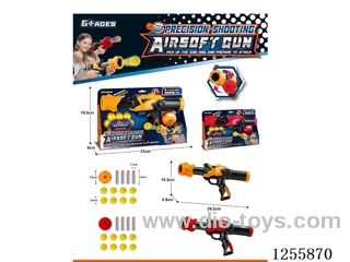 Aerodynamic soft bullet gun 2 colors