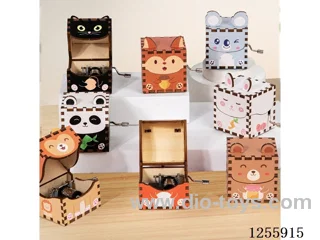 8 wooden music boxes