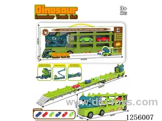 Dinosaur deformation competitive track ejection storage vehicle