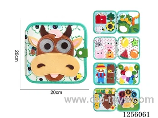 Montessori early education puzzle felt learning book