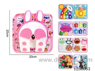 Montessori early education puzzle felt learning book