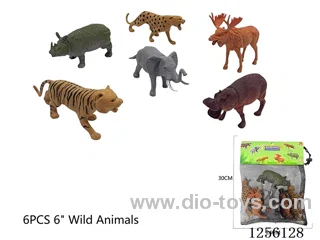6PCS 6-inch Wildlife