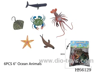 6PCS 6-inch Marine Animals
