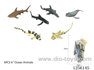 6PCS 6-inch Marine Animals