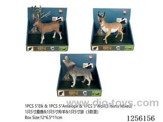 1PCS 5-inch Elk + 1PCS 5-inch Antelope + 1PCS 5-inch Wolf (3 styles mixed)