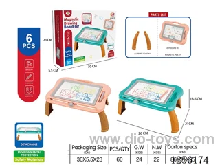Educational Magnetic Colored Drawing Board Table (Writing Board Table) 2 Colors