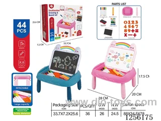 Educational Double-Sided Magnetic Cartoon Drawing Table (DIY) 2 Colors