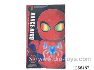 B/O dancing Spider-Man W L/M not included battery
