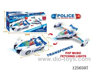B/O universal Transforming Police Car W L/M