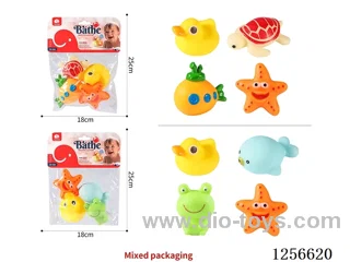 Vinyl Rubber Sea Creatures (4PCS)