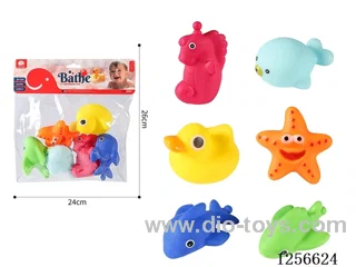Vinyl Sea Creatures 6PCS