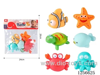 Vinyl Sea Creatures 6PCS