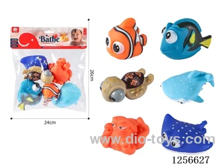 Vinyl Sea Creatures 6PCS