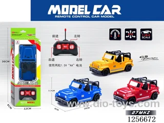 1:24 4ch rc car not included battery 3 colors