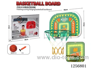 Green Flashing Scoreboard Hanging Basketball Backboard: 46*33CM, Green Hoop Diameter: 25CM