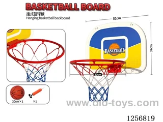 Wall-Mounted Backboard: 52 x 37 cm (30 cm Rim with Size 5 Ball)