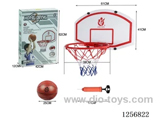 Suspended basketball backboard: 61*41cm, hoop diameter: 39cm (with size 7 PVC ball)